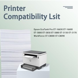 iPROSPECT 512 Compatible for Ecotank ET7700 ET7750 high Yield for ET-7700 ET-7750 5-Pack 2 Black/Cyan/Magenta/Yellow