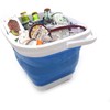 SAMMART 10L (2.6 gallon) Collapsible Rectangular Handy Basket/Bucket (1, Blue)