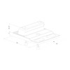 Locinox Sabo floor stop for screwing on double wing gates,