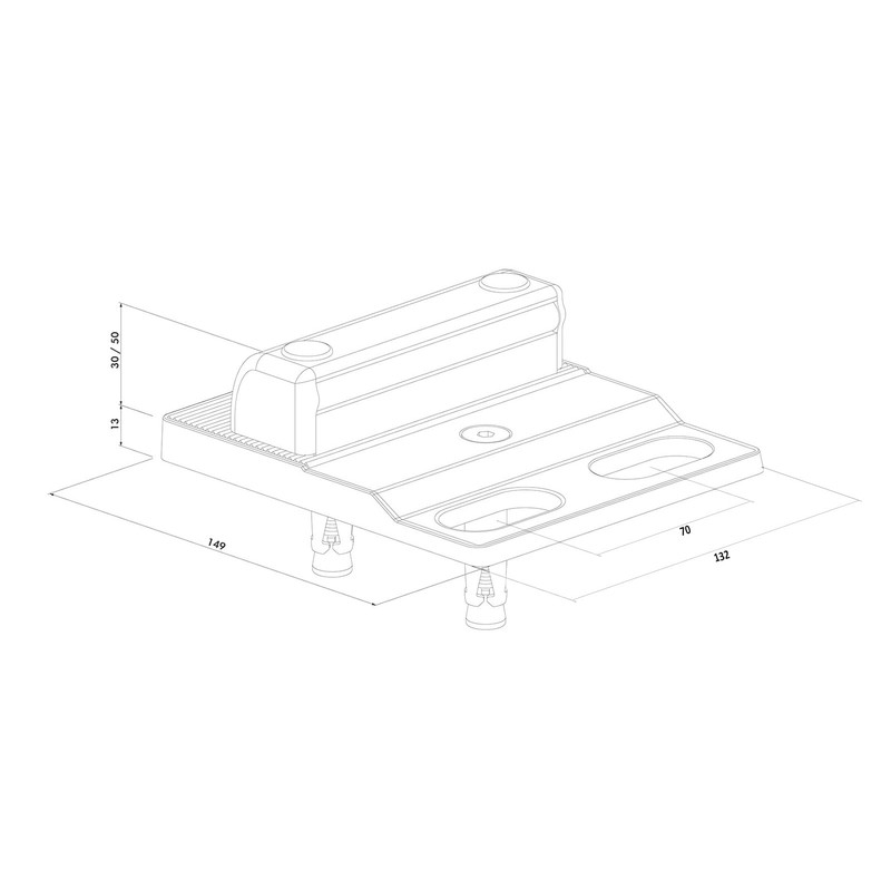 Locinox Sabo floor stop for screwing on double wing gates,