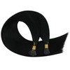Ugeat Black I Tip Hair Extensions Human Hair Black Itip