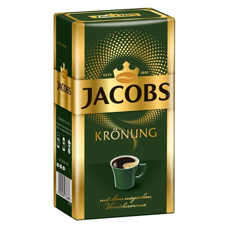 Jacobs Kronung Ground Coffee 500 Gram / 17.6 Ounce (Pack