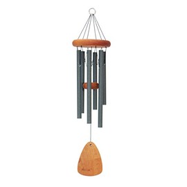 Festival 24-inch Redwood Wind Chime w/Customization in Forest Green by Wind River for Patio, Backyard, Garden, and Outdoor décor. Made in The USA