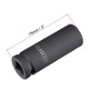 sourcing map 1/2-Inch Drive 18mm 12-Point Deep Impact Socket, CR-MO