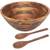 AIDEA Salad Bowls, Wooden Salad Bowls Set, Large Acacia Wood