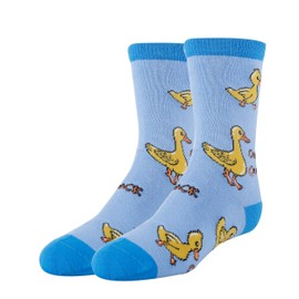 ooohyeah Kids Funny Saying Novelty Duck Crew Socks, Silly Crazy Dress Socks for Boys & Girls, Quack