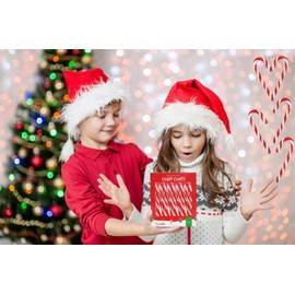 Fruidles Christmas Candy Canes Suckers, Peppermint Flavor, Individually Wrapped (96-Pack)