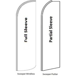 Cash For Gold Yellow Swooper Windless Flag (full sleeve) 3ft X 11.5ft Flag by EZ Flags