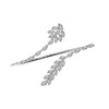 Mytys Silver Adjustable Palm Rings for Women-Cubic Zirconia Open Hand