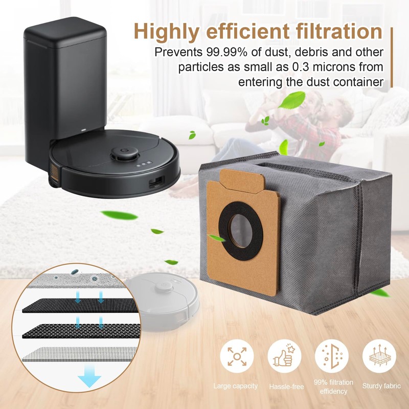 Nuo desire 15 PCS Dust Bags for Eufy Clean X8