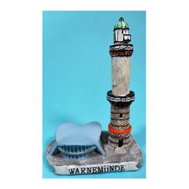 Lighthouse Baltic Sea Resort Warnemünde 10 x 7.5 cm Maritime Hightower Figure Decoration GCG 1251