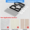 DEYILIAN Wall Mounted Shoes Rack 4 Pack, Hanging Shoe Organizer,