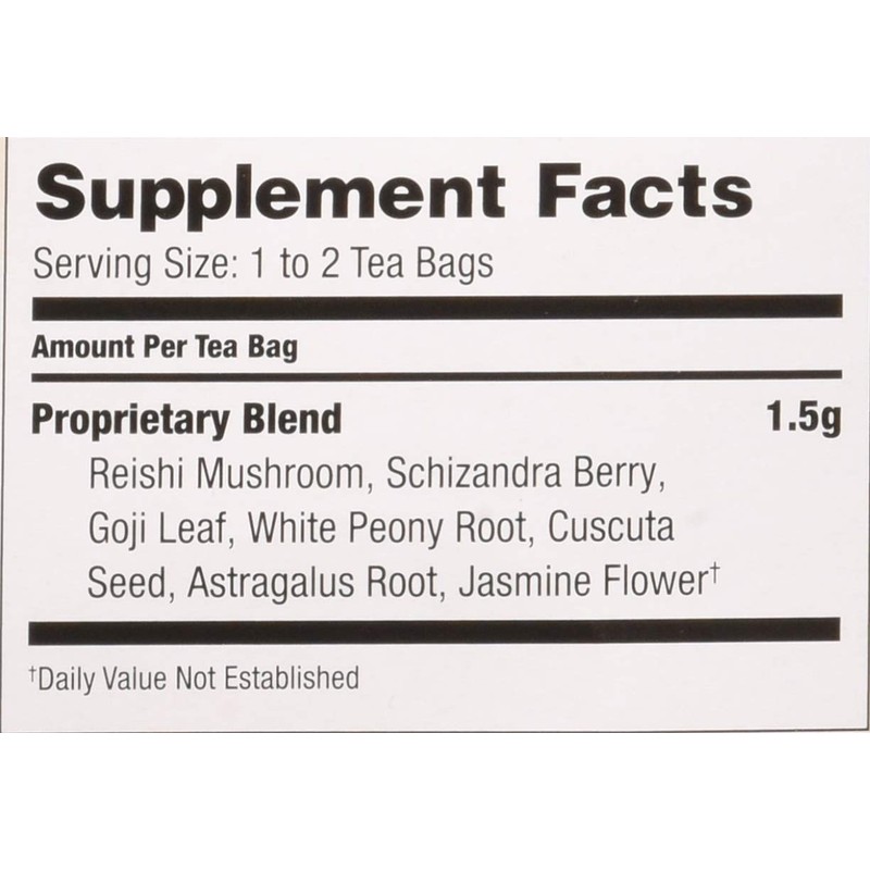 Bravo Tea Reishi Liver Health Caffeine Free, 20 Tea Bags,