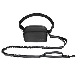 Dog Running Leash Hands Free,Sparkly Pets Hands Free Dog Leash,Waist Dog Leash for Large Dogs,Dog Running Leash Hands Free Black