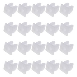 EMSea 20x Vehicle Screw Grommets Insert Expanding Nuts White Plastic Mounting Clip Retainers Universal for Car Boat Fits 7x7mm Hole