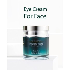 Isa Knox AGE FOCUS Prime Double Effect Eye For All Cream Set (3.4fl oz) - Korean Skincare Set, Lightweight Rich Eye Cream, Toner, Emulsion with Daytime Retinol by LG Beauty
