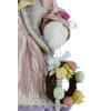 19" Whimsical Wreath Easter Bunny Rabbit Pastel Spring Collectible Home