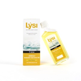 LÝSI, Omega 3 en Aceite de Bacalao, Contiene Vitaminas A, D3 y E, Sabor limón, Para toda la familia, Contribuye a la salud cerebral, de la vista y ósea, Sin gluten y azúcar, 240 ml.