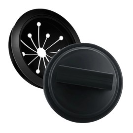 1+1 Garbage Disposal Splash Guard 3 1/8, Kitchen Sink Rubber Drain Guard, Sink Baffle, Garbage Disposal Stopper & Easy Install, Black Rubber, for Home Kitchens & Restaurant.