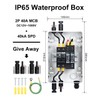DIHOOL Solar Panel Disconnect Switch Box 40 Amp DC Circuit