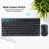 Keyboard Mouse Set Wireless Protable Combo Mini Ultra Thin Silent