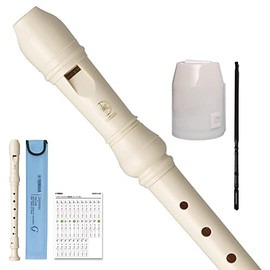 Yamaha YRS-27III Soprano Recorder, German Type, Cleaning Rod, Antibacterial Cap Set