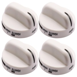 Pack of 4 Gas Stove Knob Replacement for 8273104, Surface Burner Knob Compatible with Whirlpool Roper Stove Replaces PS393679 WP8273104 8273112