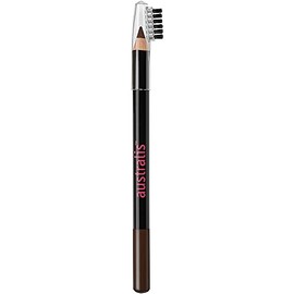 Australis Waterproof Creamy Blendable Eyebrow Pencil w/Brush Long-Lasting Makeup - Dark Brown