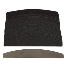 Nail Files Set of 100 Interchangeable, Reusable Stainless Steel Half Moon Nail Files for Precise Manicure and Pedicure for Professional and Home Use