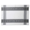 DEAN&DELUCA Tea Towel, Gray, Large, Loop, Logo Included, Kitchen Towel,