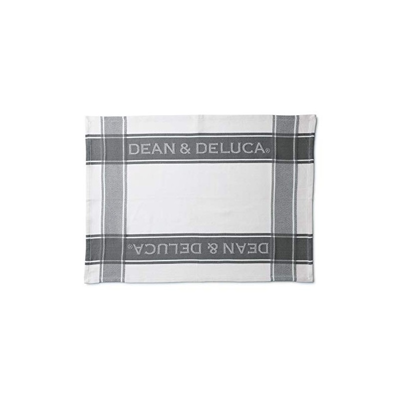 DEAN&DELUCA Tea Towel, Gray, Large, Loop, Logo Included, Kitchen Towel,