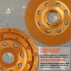 KSEIBI 644030 Diamond Concrete Grinding Wheel 4 1/2 inch for
