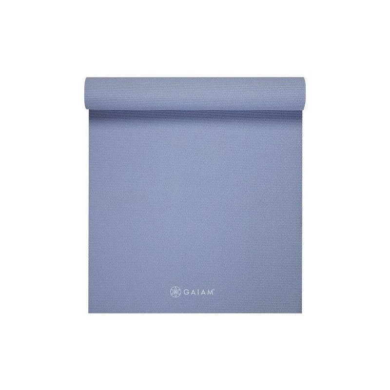 Gaiam Classic Solid Colour Yoga Mat 5mm (Various Colours), Blue