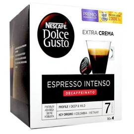 Nescafé Dolce Gusto Espresso Intenso Decaf/Decaffeinated Coffee Pods, Pack of 3 (Total 48 Pods)