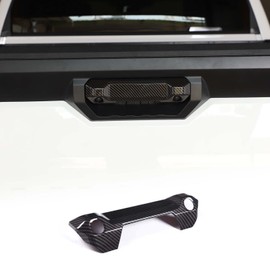 Aunginsy Car Outer Tailgate Handle Cover, Tailgate Handle Cover Compatible with Toyota Tundra 2022-2025 ABS Carbon Pattern Tailgate Handle Tail Gate Liftgate Cover with 2 Holes Exterior Accessories