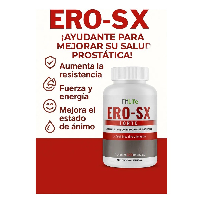 Eor-SX FitLife | 120 Cápsulas | Apoyo Prostático y Vitalidad