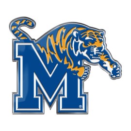 Fanmats 60577: Memphis Tigers Heavy Duty Aluminum Embossed Color Emblem