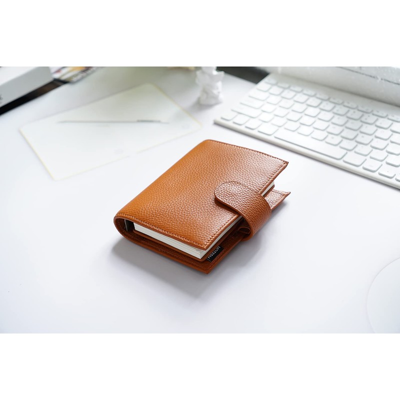 Moterm Pocket Regular Rings Planner - Genuine Leather Binder Organiser