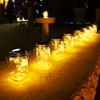 Cooo 9 Pack Solar Lanterns Outdoor Waterproof Upgraded Crystal Glass