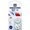 Go Travel AUS - UK Travel Adapter, White