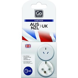 Go Travel AUS - UK Travel Adapter, White