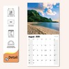Wall Calendar 2025-2026 Planner Calendar - BEACHES Hangable Monthly Wall