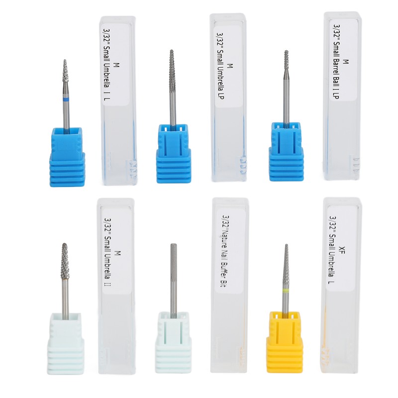6pcs Cuticle Clean Nail Drill Bits Set Dead Skin Removal