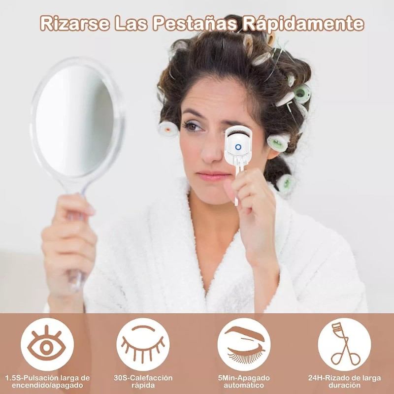 Amazing Rizador De Pestañas Eléctrico Térmico Enchinador De Pestañas