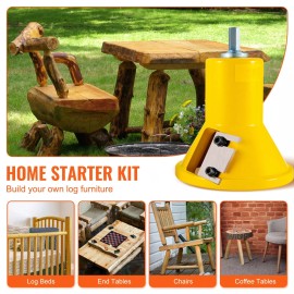 Tenon Cutter Log Furniture Kit 1" & 1.5"& 2" with Straight Blade Home DIY Kit