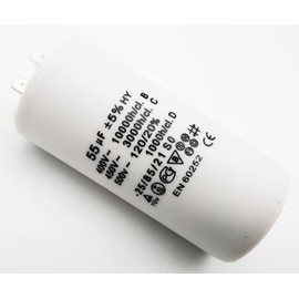 Capacitor up to 500 V~ AC 55,60,65,70,80,90,100 µF uf uf motor capacitor, starting capacitor, starter capacitor, operating capacitor (55 µF)