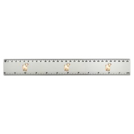 'Cute Goat Kid' 30cm (12 Inch) White Plastic Ruler (RL00094224)
