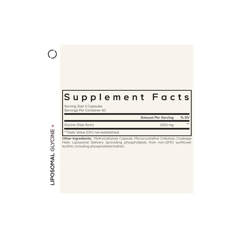 Codeage Suplemento de Glicina Liposomal+