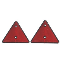 leisure MART A Pair of Trailer or Caravan Red Triangle Reflectors LMX1660