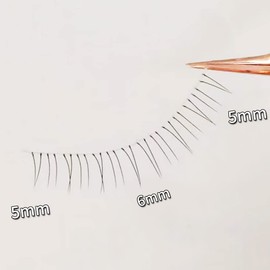 Lower Eyelashes, Natural 5 Pairs of Eyelashes, Popular, Clear Axis, J-Curl, Soft Lead, Ultra Lightweight, Soft, Handmade, Actress Eyelashes, Cosplay Makeup, False Eyelashes (X-21 Lower Eyelashes)